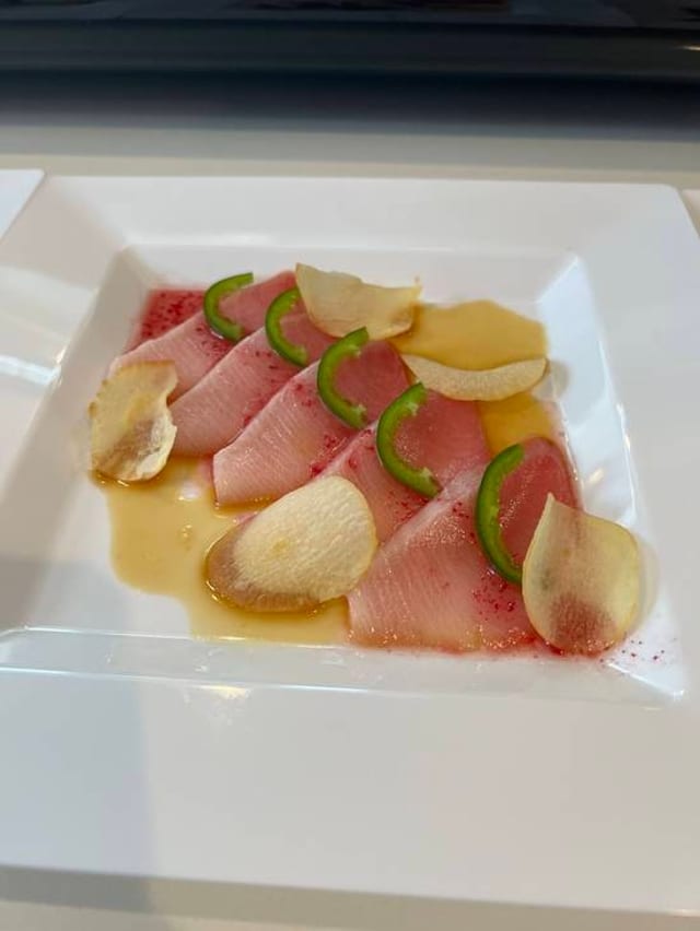 Hamachi Crudo.