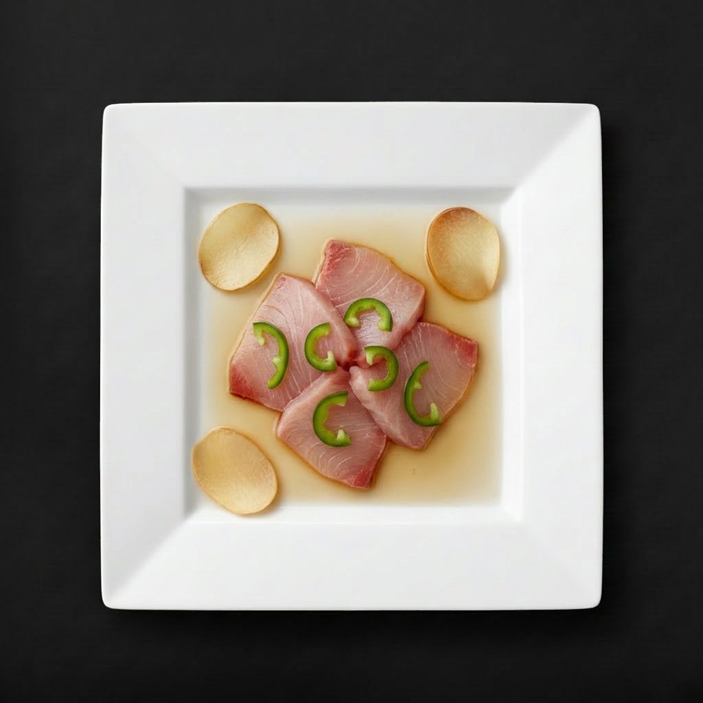 Hamachi Crudo.